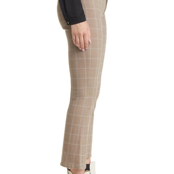 FRAME denim Le Crop High Waist Mini Bootcut Jeans NWT beige check $248 30 - Picture 4 of 6